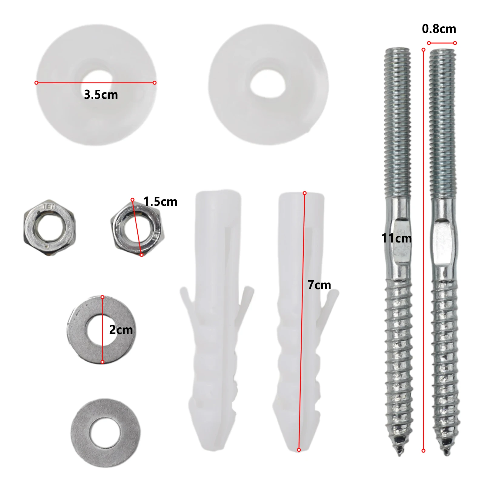 

1 Set Expanding Screw Wall-Mounted Washbasin Installation Fixing Screw Set Wash Basin Repair Fixings Fitting Screws Accessories