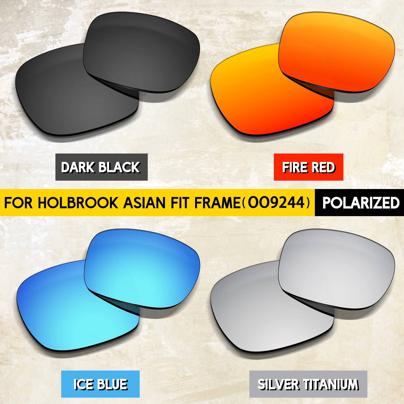 Performance Polarized Replacement Lenses for Oakley Holbrook Asian Fit OO9244 56mm Sunglasses-100% UV Protection