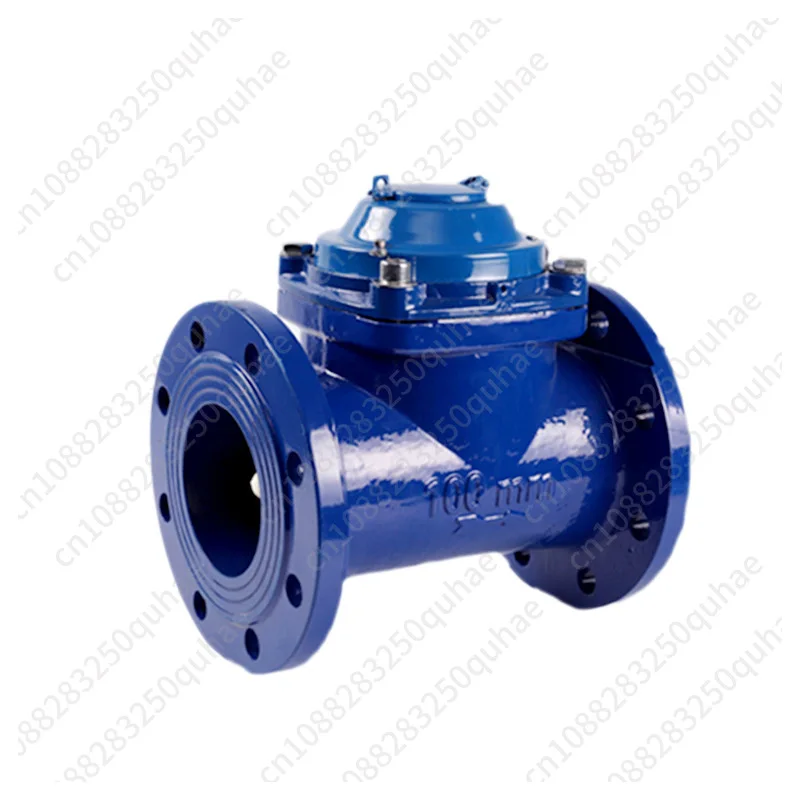 Large diameter horizontal screw type water meter detachable dry mechanical photoelectric direct reading