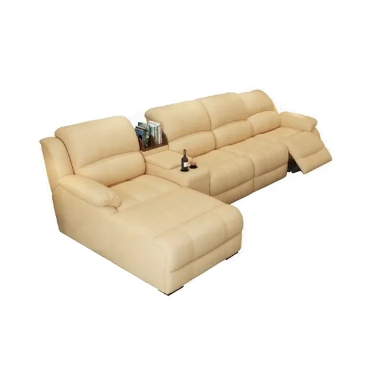 

Top Quality Living Room Furnitures Leather Corner Recliner Sofa Cum Bed Chinese manufacturer