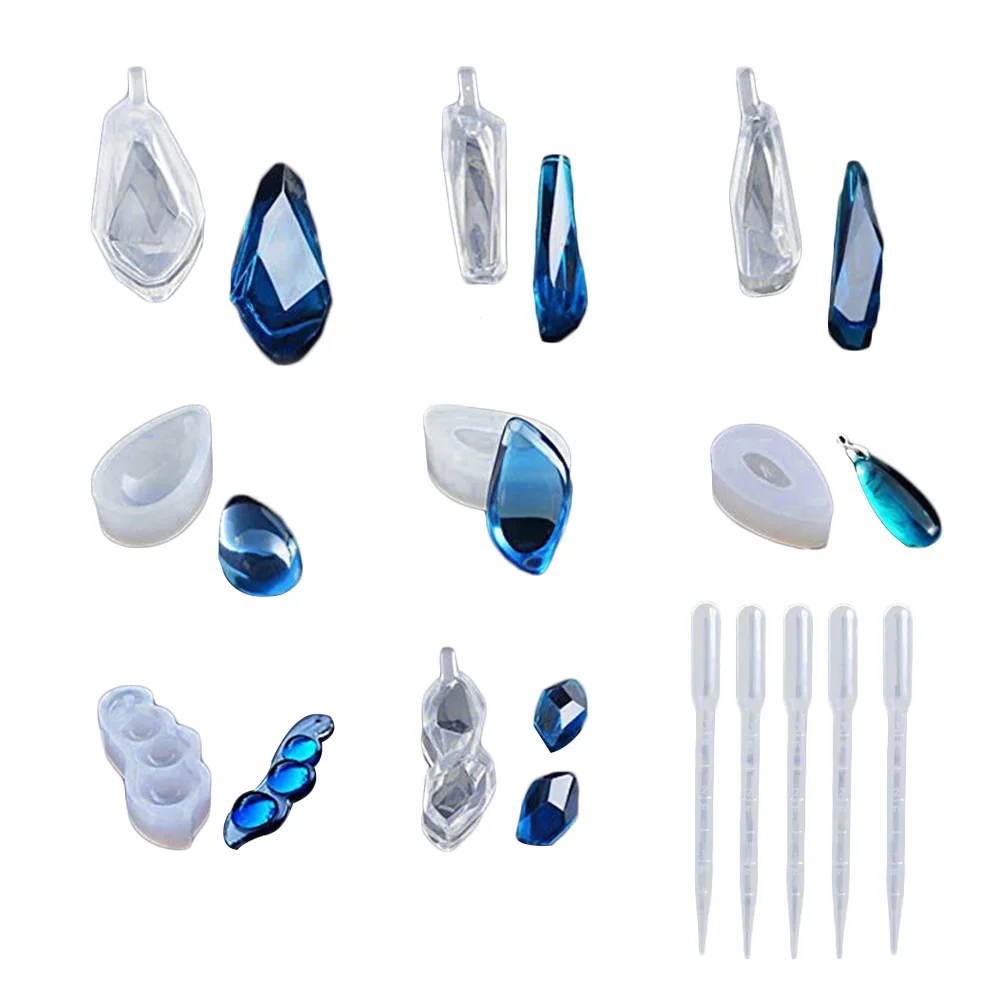 

13 in Jewelry Making Supplies Epoxy Mold Set Casting Molds Silicone Resin Pendant Crafting Jewellery