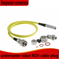 Customized deep-water connector plug product compatible with FIFISH underwater robot ROV zero floating tensile cable 100M-400M