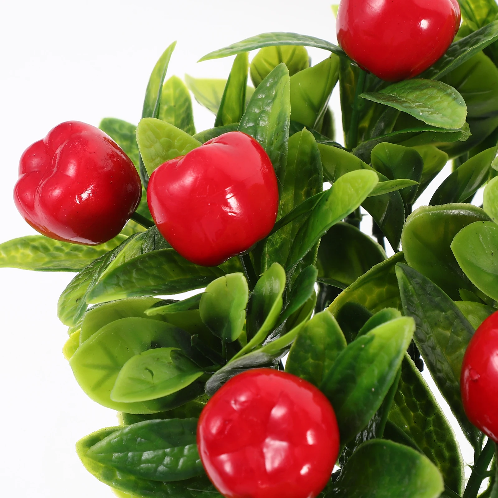 

Artificial Green Leaf Fruit Fake Hanging Vine Decor Realistic Plastic Faux Plant For Indoor Outdoor Home Wedding Simulated
