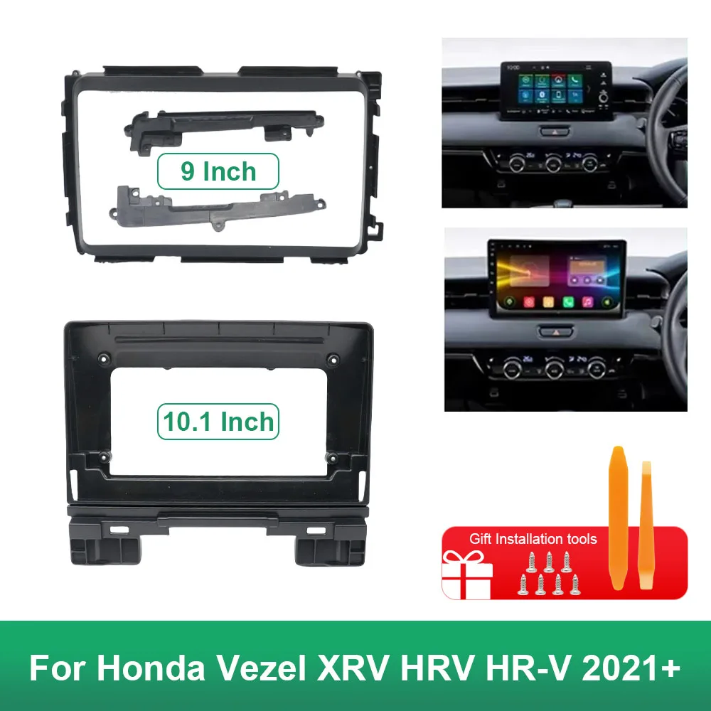 For Honda Vezel XRV HRV HR-V 2021+ 9/10 Inch Car Frame Fascia