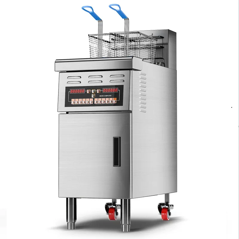 

Fast food restaurant kitchen fryer industrial stainless steel electric fryer