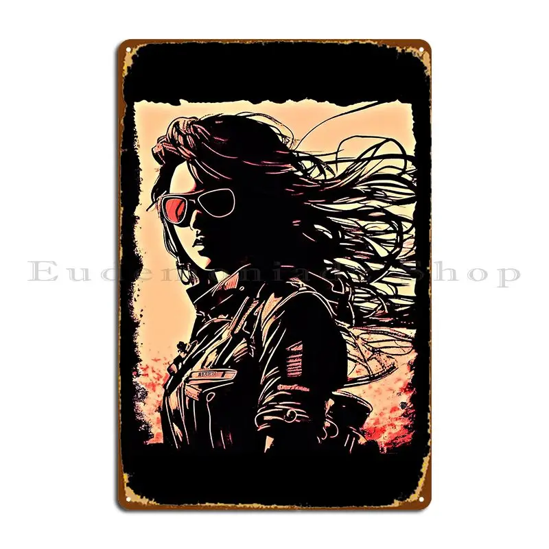 Road Mistress Metal Plaque Living Room Decoration Design Garage Character Tin Sign Poster