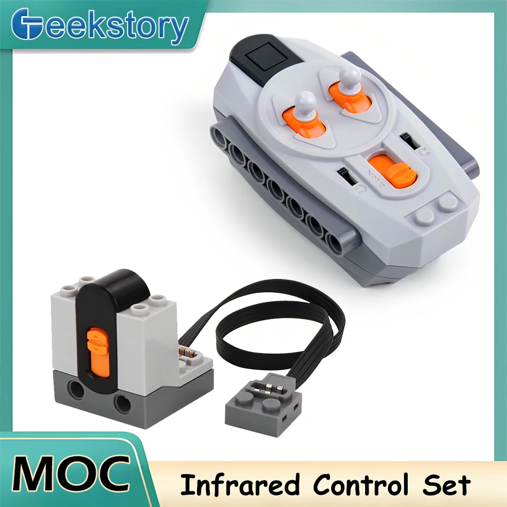 أجزاء وظائف الطاقة MOC التقنية مجموعة استقبال التحكم عن بعد بالأشعة تحت الحمراء 8879 8884 لعبة مكعبات البناء ليجيدز