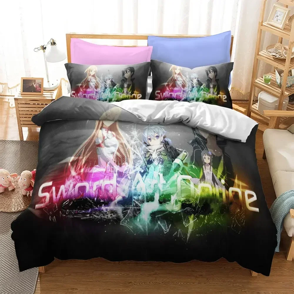 

Anime Sword Art Online 3D Duvet Cover Bedding Set Comforter Linen Pillowcases Home Decor Single Double Twin King Queen