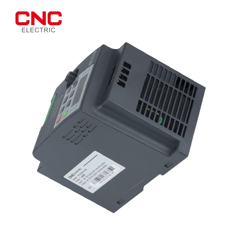 CNC AC 220V/380V 0.7/1.5/2.2KW Variable Frequency Drive VFD Frequency Converter Mini Inverter Speed Controller for 3-phase Motor