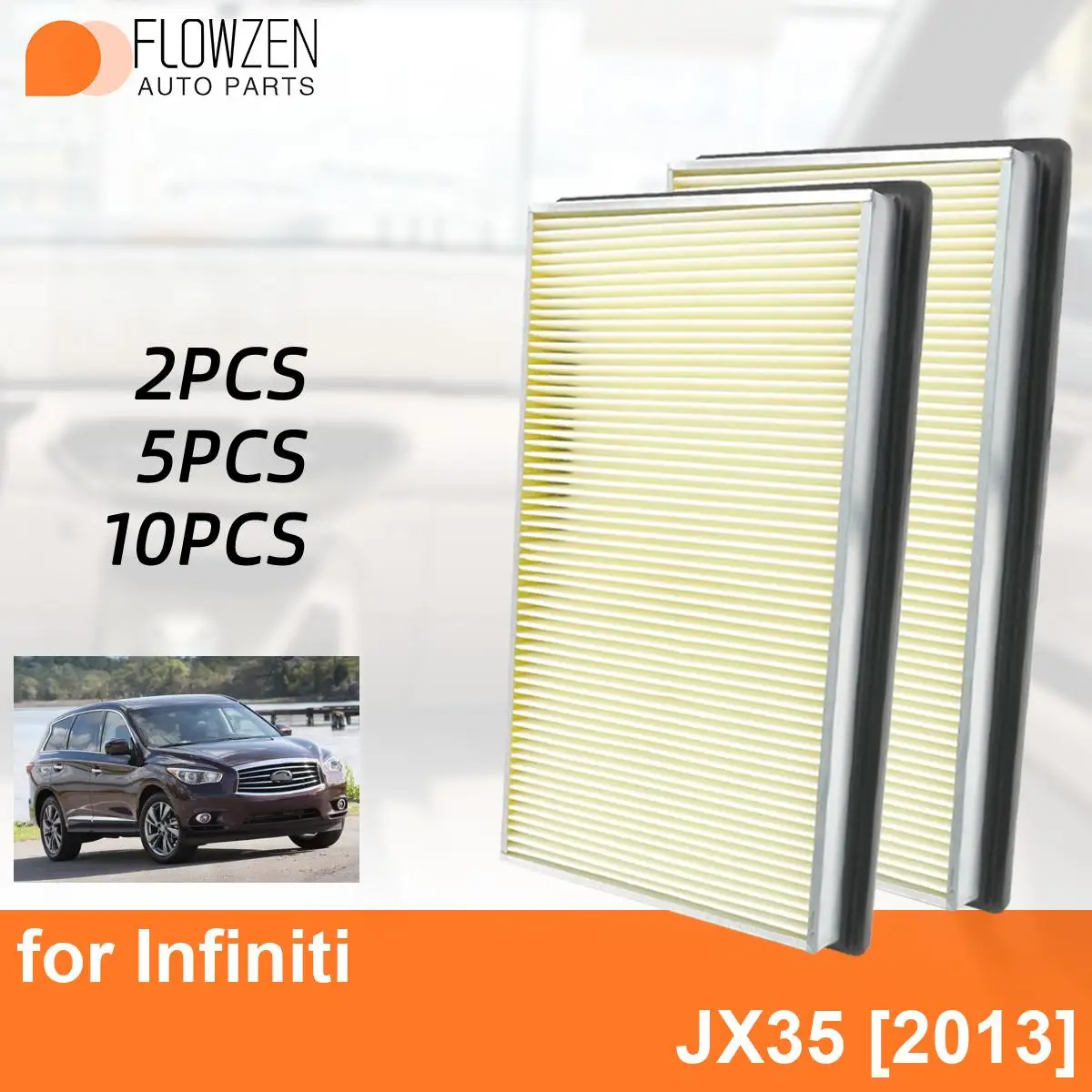 Car Cabin Air Filter for Infiniti JX35 2013 Auto Filters Carbon Fiber CA4309 16546-0Z000 16546-70J10 16546-V0100