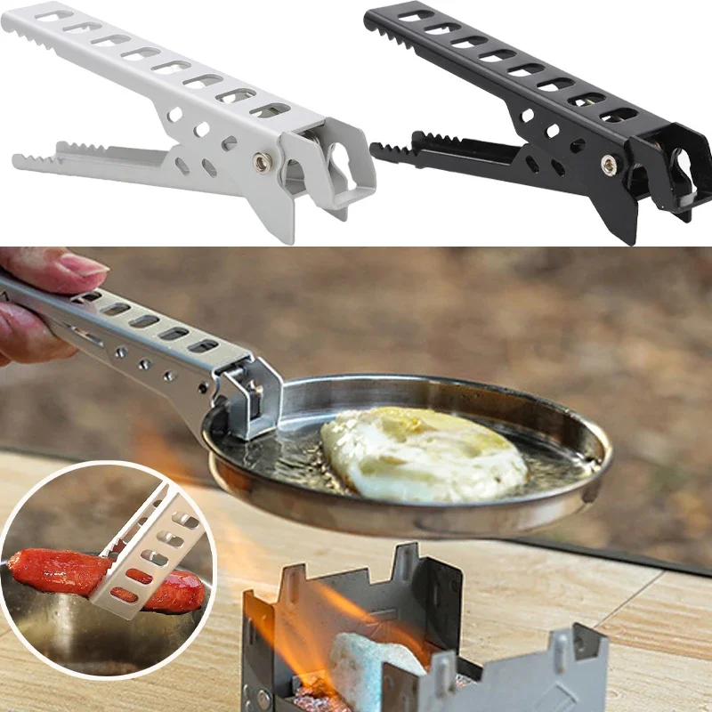 

Aluminium Anti-hot Alloy BBQ Clip Bowl Gripper Outdoor Camping Pot Pan Handle Kitchen Accessories Tableware Food Cooking Clamp