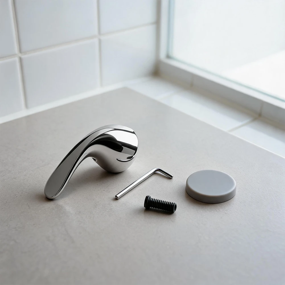 Zinc Alloy Shower Handle Replacement for 1314 Tub Faucets Designed to Operate Within Standard Residential Water Pressure Ranges