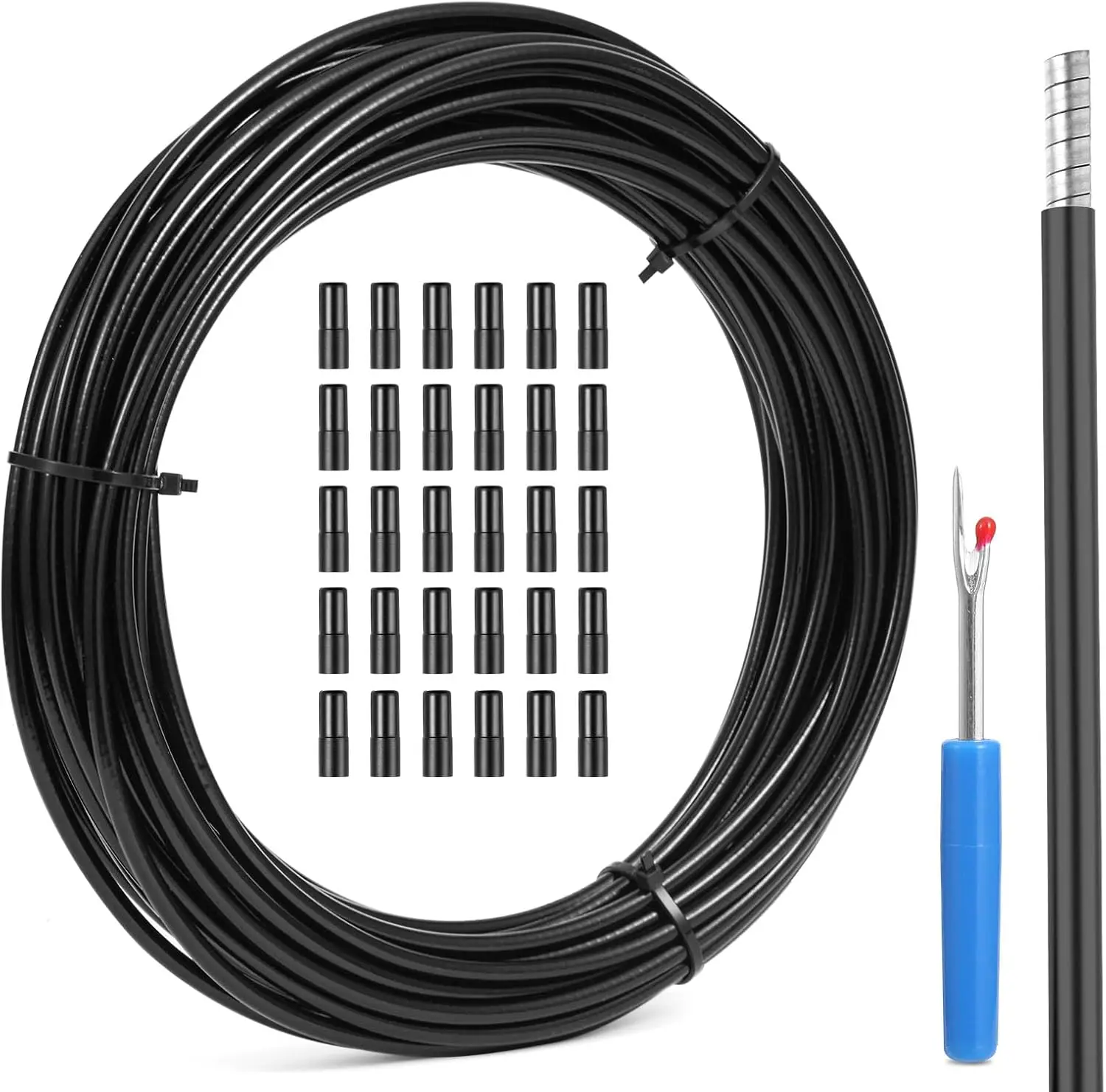 

5mm x 50ft Brake Cable Housing for MTB & Road Bike, Black