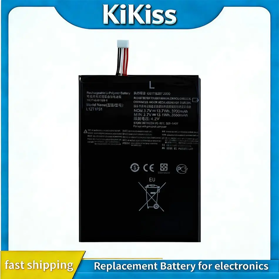 

3700Mah For Lenovo A2107 A2207 Tablet Battery Lightweight Reliable Power L12T1P31