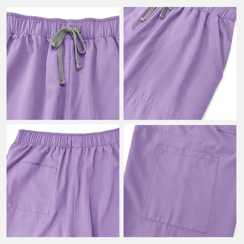 Pet Grooming Doctor Uniforms Non-sticky Hair Nurse Women Thin and Light Fabric Medical Clothes for Summer Clinical Uniform Woman