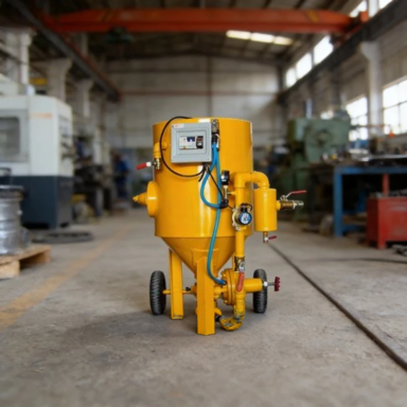 

Outdoor Mobile Use Small Industrial Sandblasting Machine Sand Blasting Pot Sandblasting Tank for Rust & Paint Removal