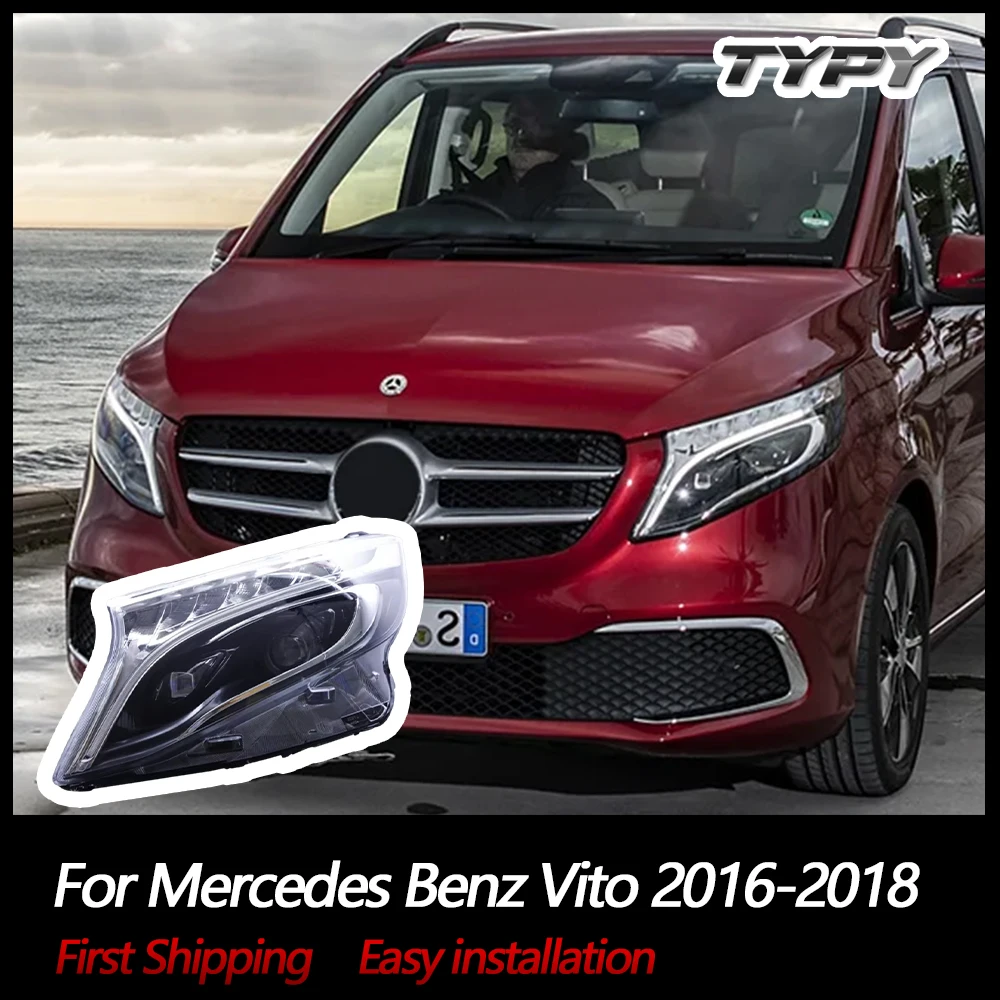 

Car Headlamp Headlights Modified LED Head Lamp Head Light LED DRL Daytime Running Lights For Mercedes Benz Vito 2016-2018