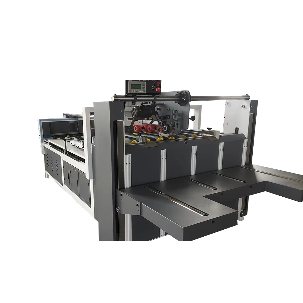 LC-BZX2800 Semi-automatic Folder gluer machine corrugated cardboard folding gluing machine
