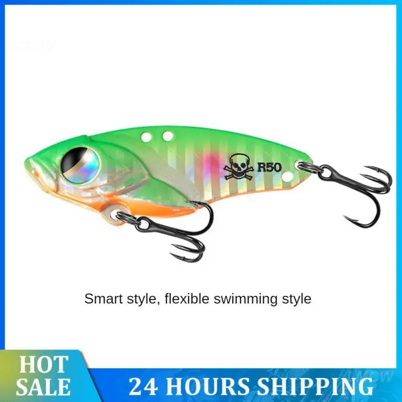 Luya Bait Three Hooks Metal Bionic Hard Bait Vibration Lures Fishing Bait Wobber Vib