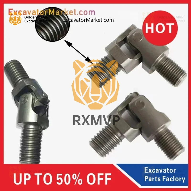 For Komatsu Hitachi Carter Kobelco Kato Hyundai Doosan Trinity Joystick Handle Universal Joint Ten Byte Excavator  Accessories