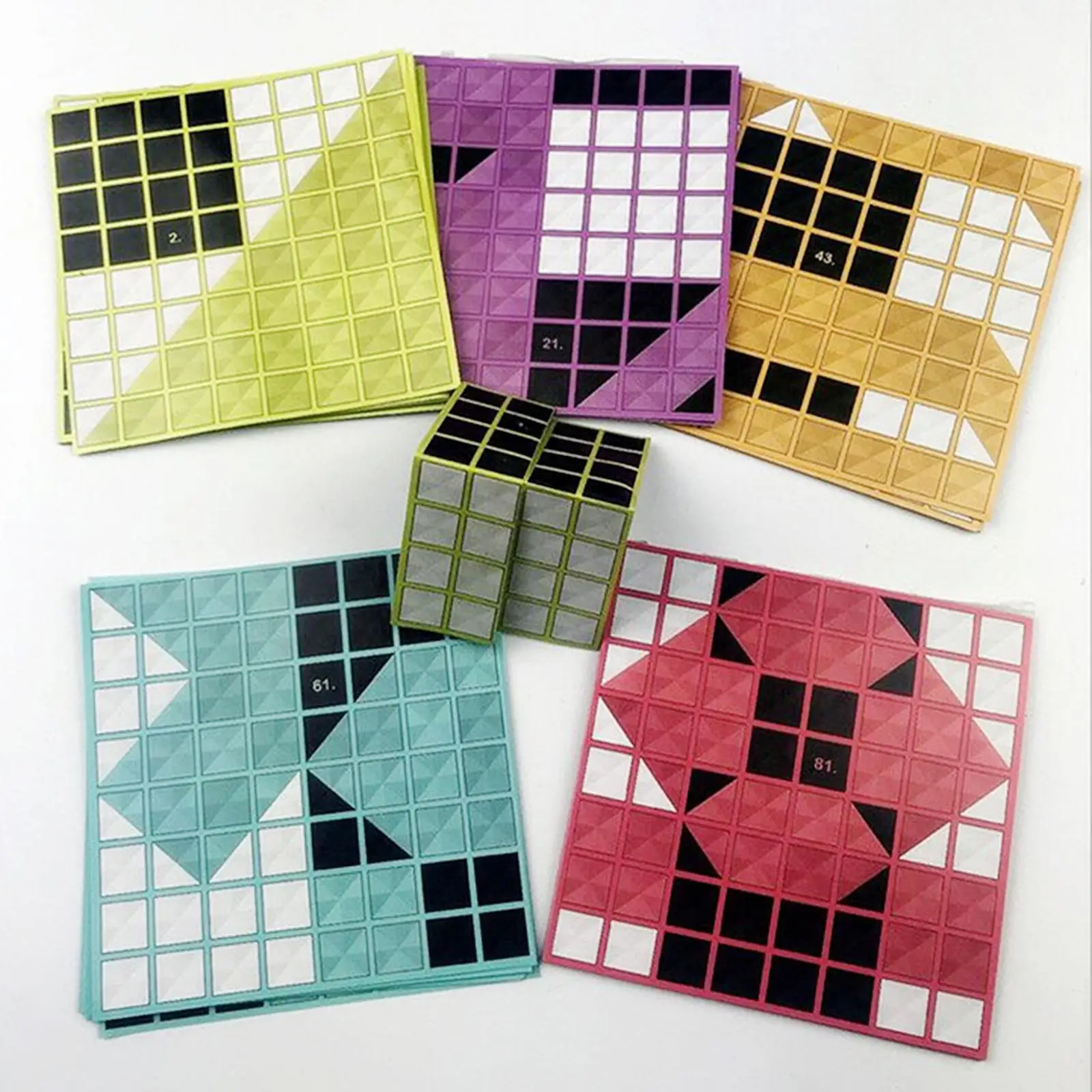 Children Origami Paper Book Handmade Early Learning Educational Toys Puzzle