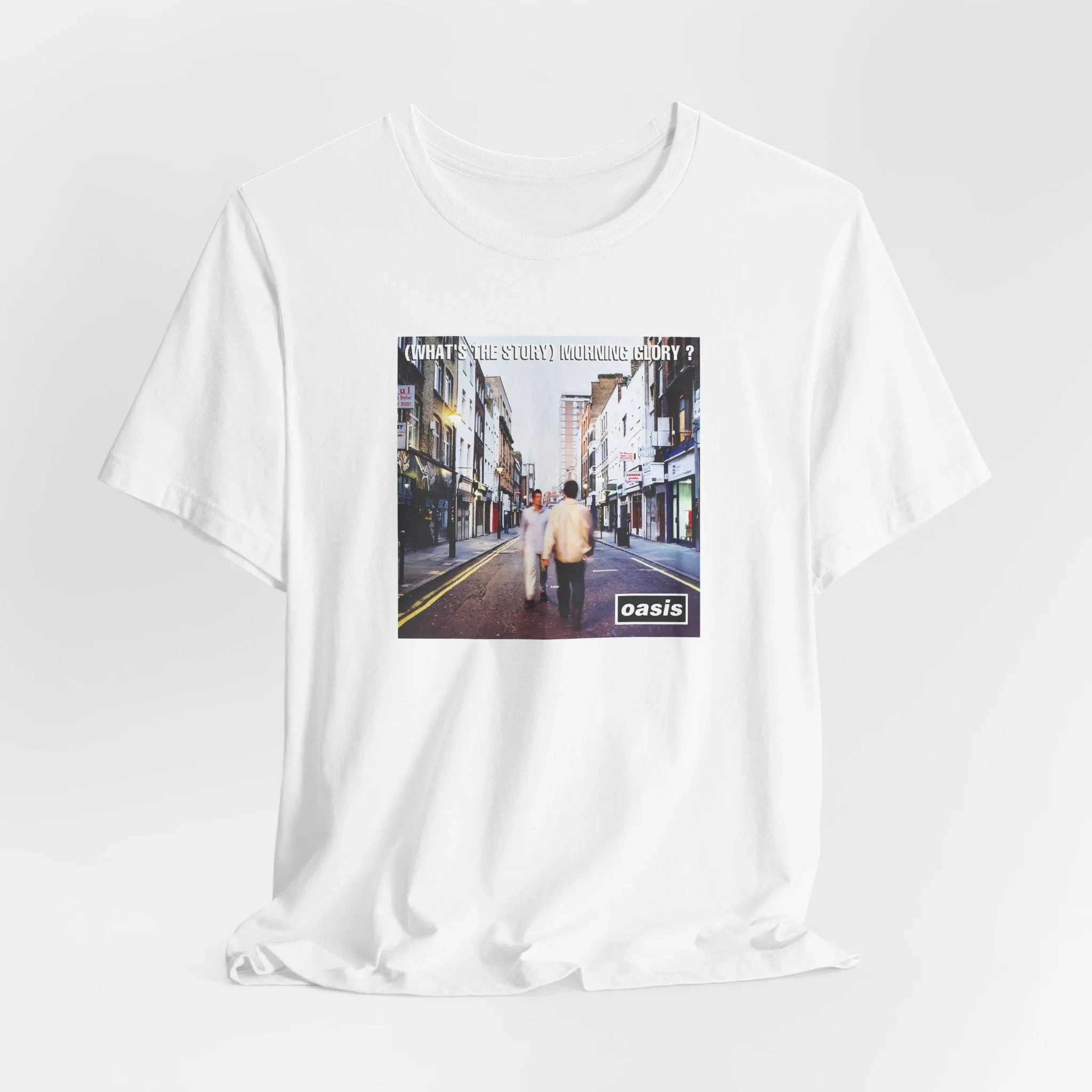 Oasis T‑Shirt Unisex Short‑Sleeve Casual Top 90s Britpop Fan Tee Street‑Style Wear For Rock Music Enthusiasts