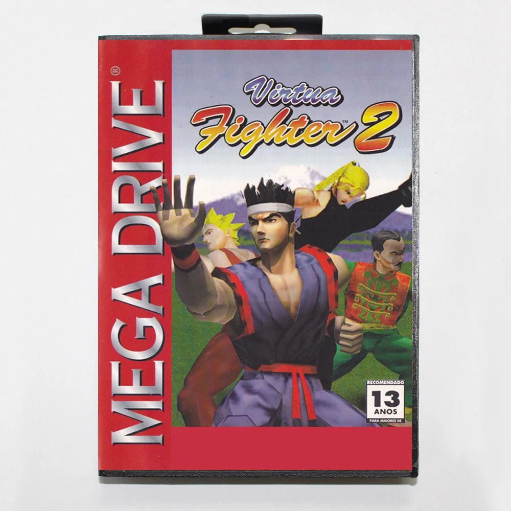 新入荷 バーチャファイター2 MDゲームカード 16ビット BRカバー セガ メガドライブ/ジェネシス ビデオゲームコンソール カートリッジ用