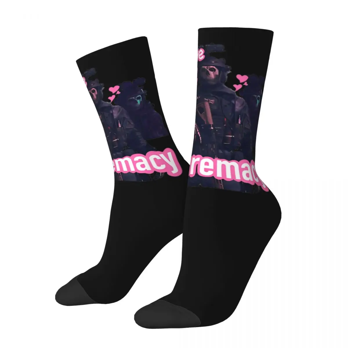 Cool Call Of Dutys I Believe In Supremacy Basketball Socks Game Polyester Crew Socks for Women Men