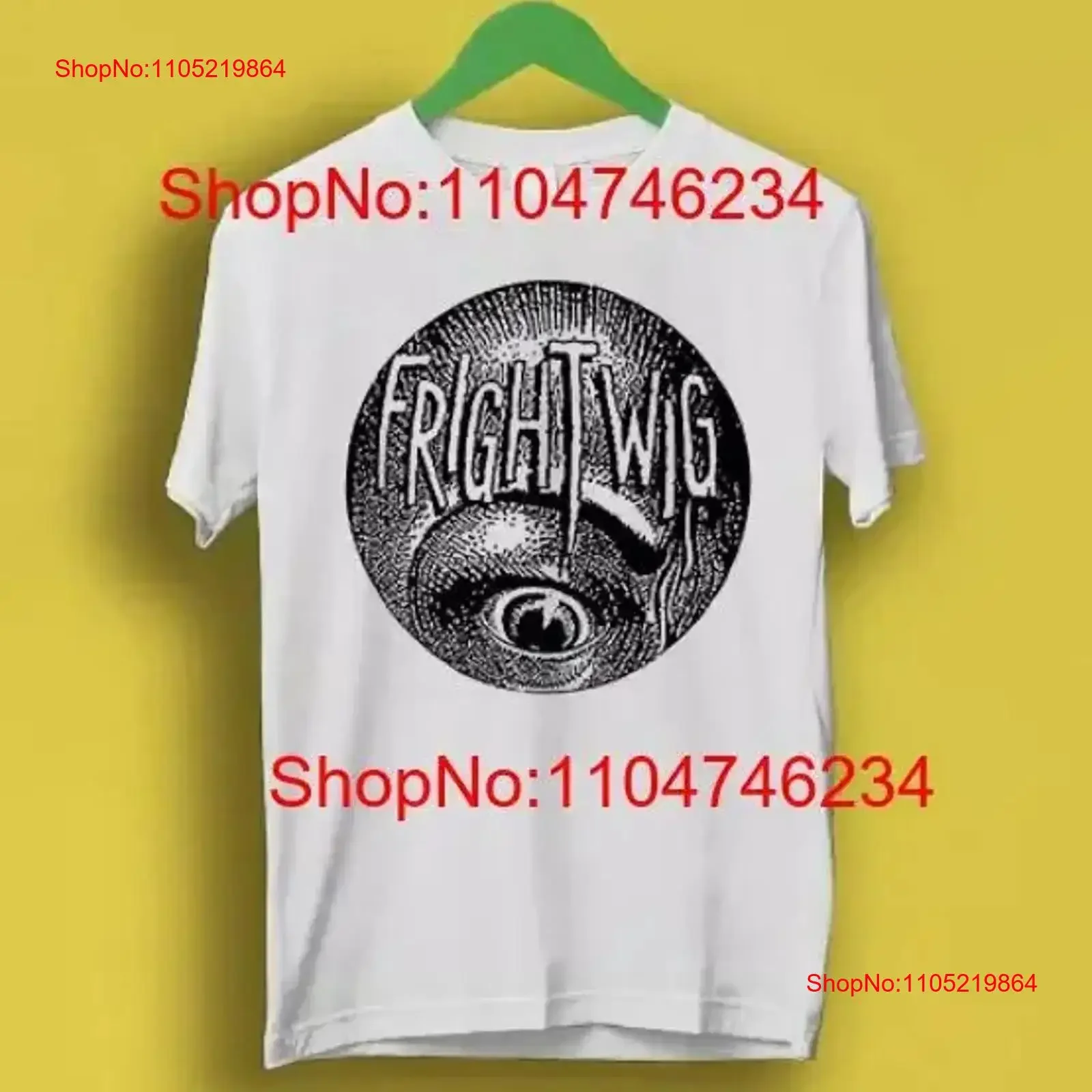 

Frightwig American Feminist Punk Music Group Rock Eye Top T Shirt All Size vintage Washed fashion Slightly Comfortable graphic