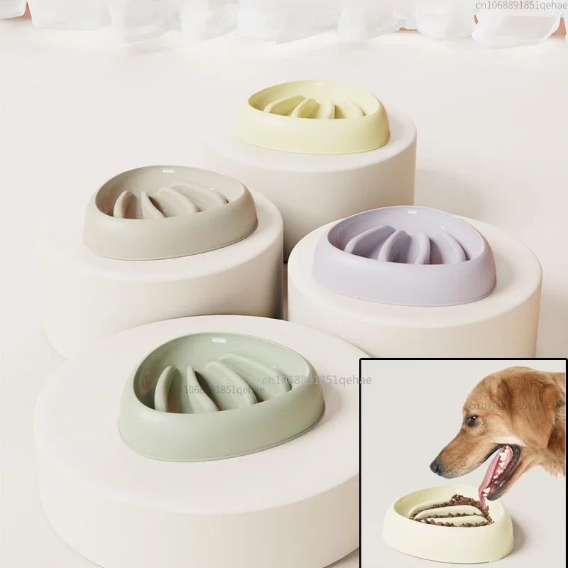 Pet Dog Slow Feeder Bowl Fun Non Slip Anti-Gulping Slower Food Feeding Dishes Eco Dog Bowl for Large Medium Small Dogs Puppy