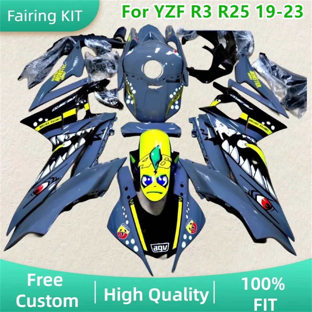 

Body for YAMAHA YZF R3 19 20 21 22 23 YZFR3 R25 2019-2021 2022 2023 Fairing Kit Rebuild Street Sport Bodywork Parts Free Custom