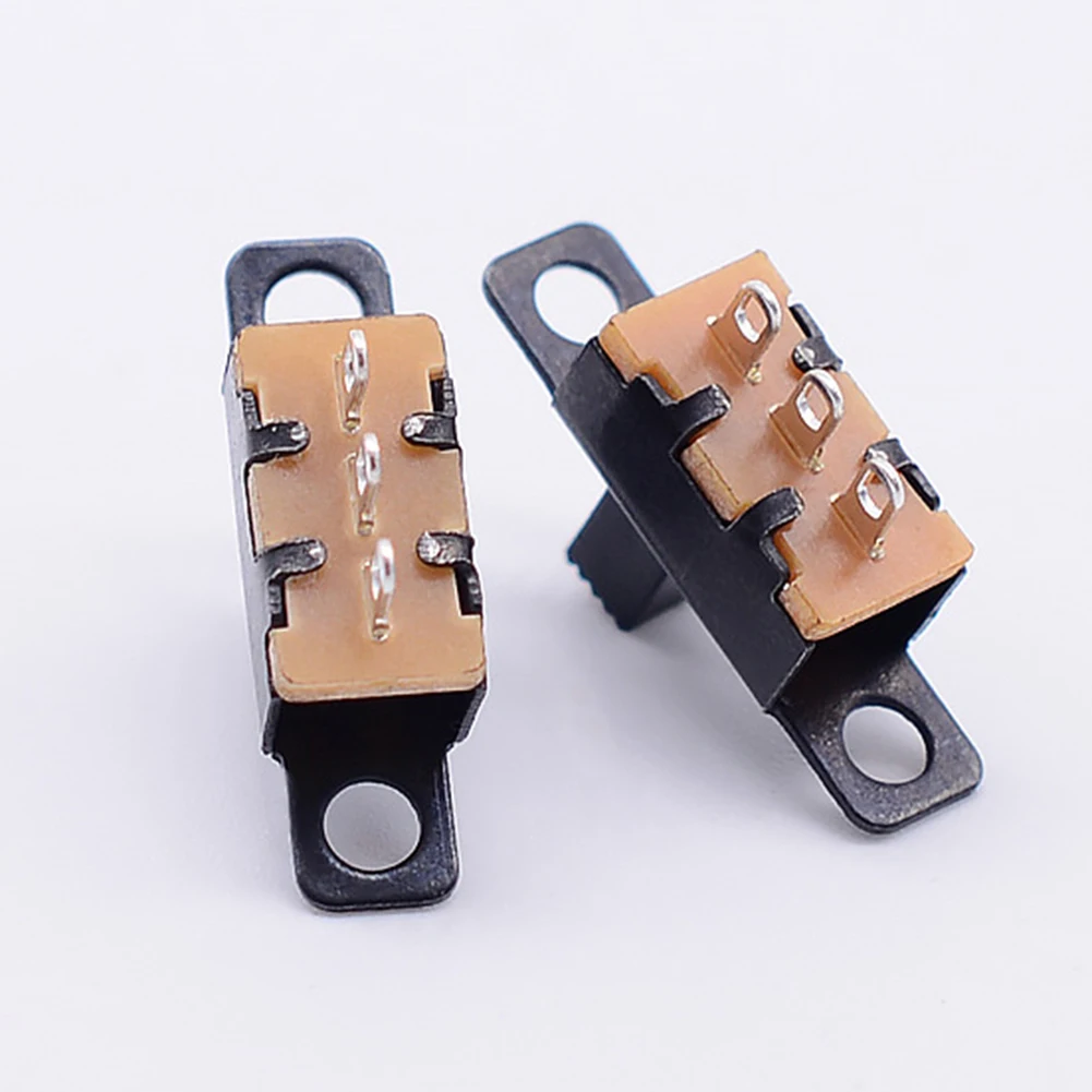 100 Pcs 2 Position 3 Pin Slide Switch Solder Lug Terminal 50V DC for Fax Machines and Audio Device Integration