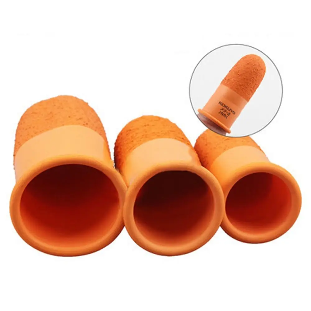 Tool Orange Non-slip Finger Cover Multi-purpose Handmade Tool Finger Cots Protector Counting Fingertips Protector Gloves Work