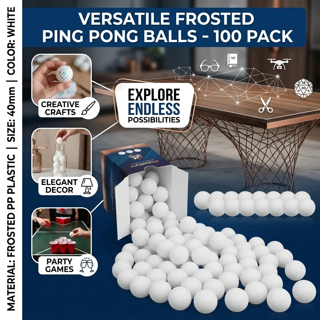 1/5/10/20/30/40/50/100PCS*40mm Plastic Ping Pong Balls Lightweight Durable PP Table Tennis Spheres For Beer Pong Single Ball