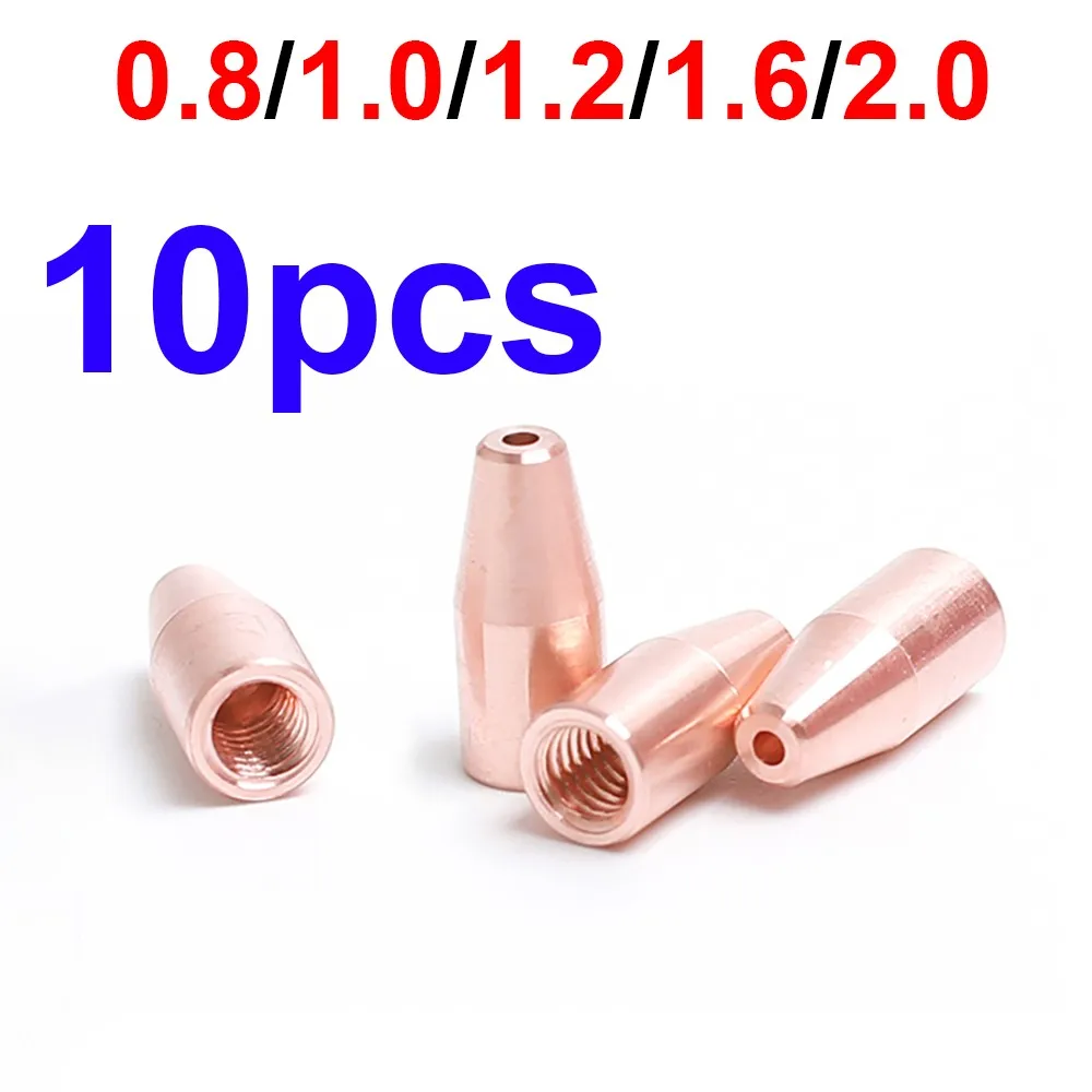 10pcs 0.8/1.0/1.2/2.0 Laser Welding Nozzle CQWY QILIN Ospri SUP WSX HANWEI Head Parts Wire Guide Nozzle Laser Wire Feed Nozzle