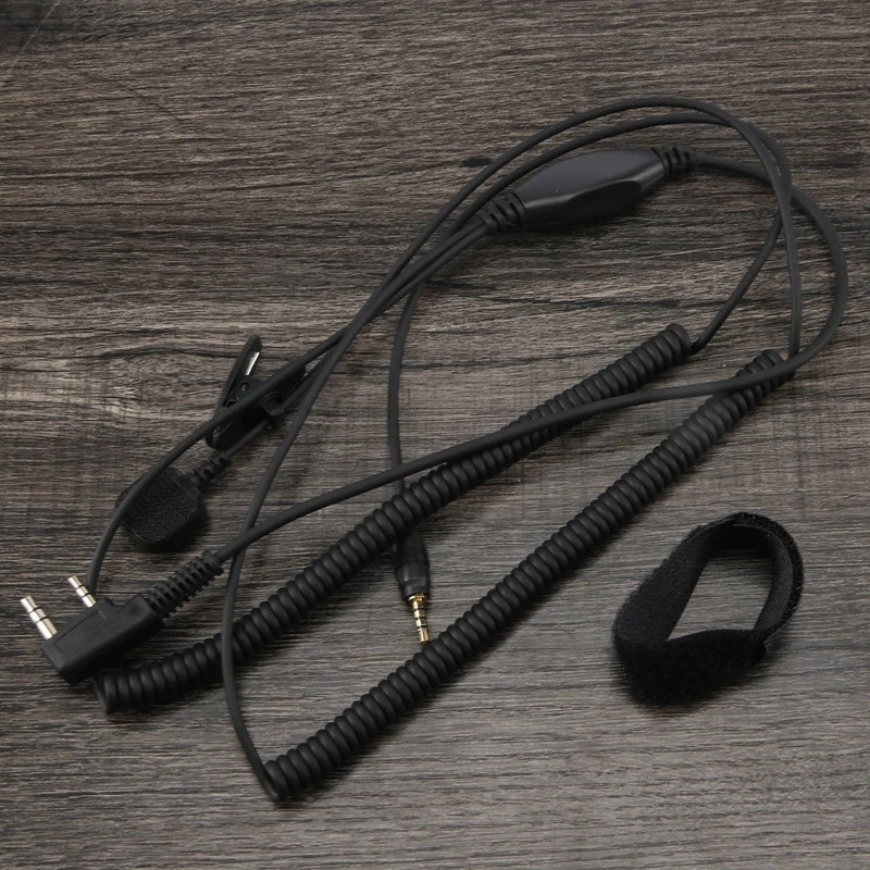 

V3 V6 V8 V1098a V5s Bluetooth Helmet Headset Special Connecting Cable For Kenwood Baofeng UV-5R UV-82 GT-3 Two Way Radio