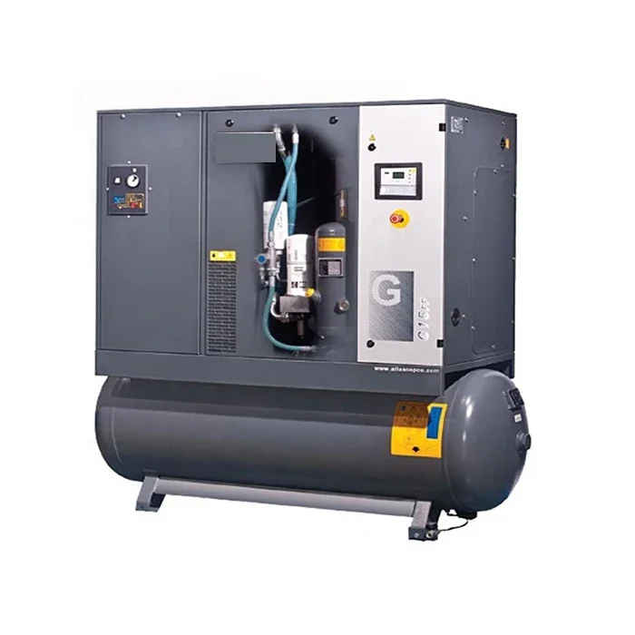 Atlas Copco Compressor Ga 15vsd Ipm Ga 15vsd + G15 Ga15 Ga15 + Roterende Schroef Luchtcompressor 15kw Gecombineerde Droger