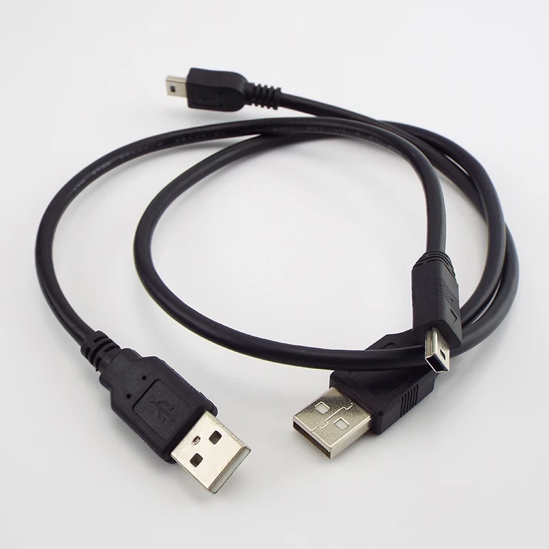 0.3m/0.5m/1m/3m/5m Mini USB Data Charging Cable Cord 5pin USB T-port Extension Cables Computer MP3/MP4 Adapter Connector