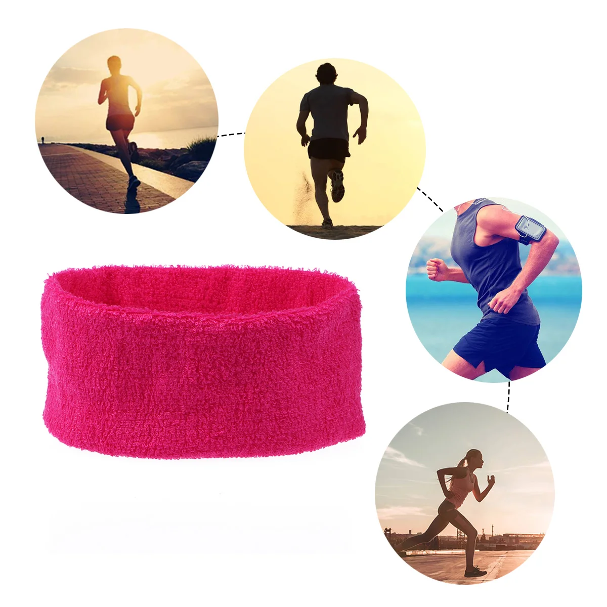 

Yoga Headband Adjustable Microfiber Cotton Hair Band Reusable Washable For Women Fitness Running Spa Make Up Wrap Cloth