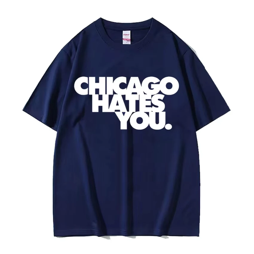 Rapper Chief Keef Chicago Hates You Same Style T Shirt Men Harajuku Hip Hop Vintage T-shirt Casual 100% Cotton Oversized Tshirts