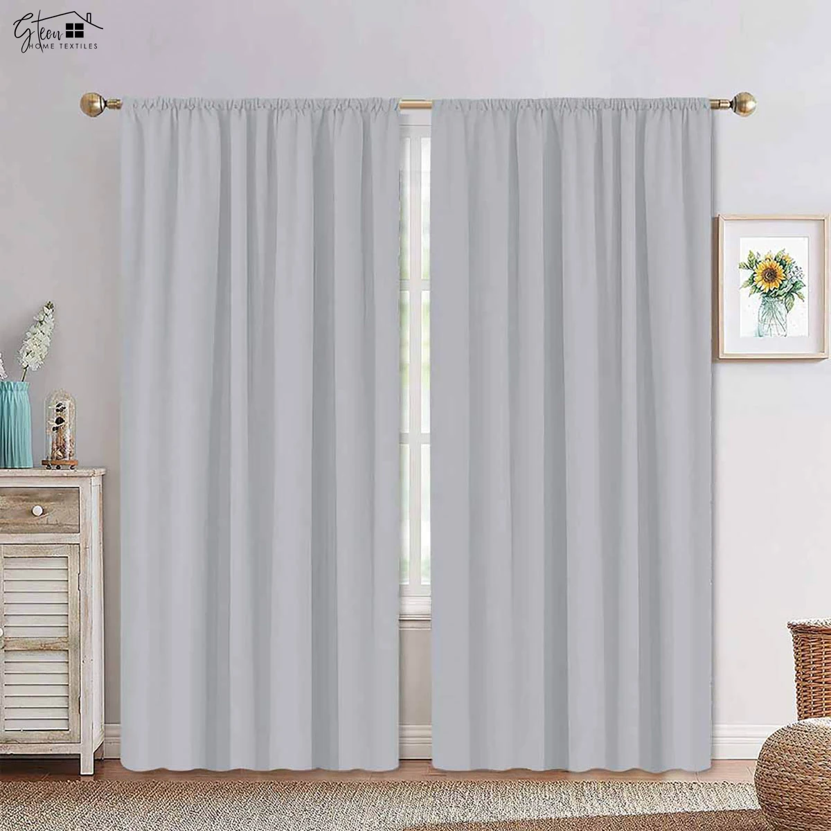 

Pure Color 3D Printed Curtains Gray Purple Blue Cream White Living Room Bedroom Study Modern Simple Decorative Curtains 2PCS