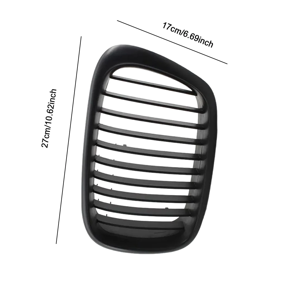 Przednia nerka grill czarny błyszczący dla 1999-2003 BMW E39 5 serii 528i 525i 540i 51137005837 51137005838 akcesoria samochodowe