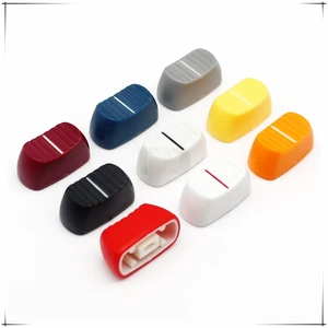 Plastik Push-on Anahtar Kapağı Yamaha dijital karıştırma konsolları Kaydırarak Fader Kap kartı, Ses Kartı, Mikser, Doğrusal, 23x11x10. 5mm 10 Adet Ses kartı behringer için en iyi 10 satış-no. 5