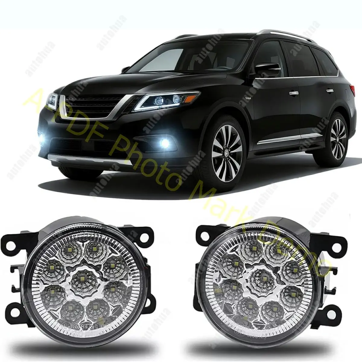 

3.5 Inch Fog Light Bulb For Nissan Pathfinder 2017-2020 Clear Lens Pair Bumper Fog Light Lamp Replaces,6000k,Pack of 2