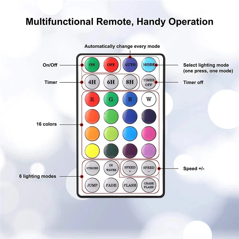 Home Decor 10M 100LED String Light USB RGB Full Color Point Control Copper Wire Lamp Christmas Fairy Lights Garden Holiday Light