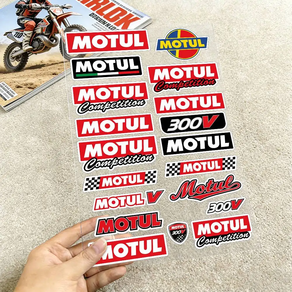 

Светоотражающие наклейки Motul для мотоциклов, водонепроницаемые наклейки для шлемов, скутеров, топливных баков, ящиков для инструментов, гоночные наклейки