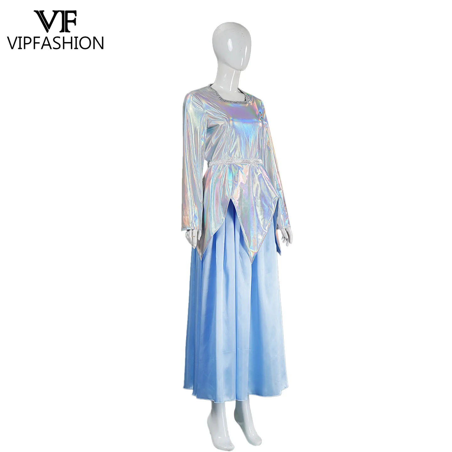 VIP أزياء الهالوين الجنية العرابة تأثيري حلي امرأة قزم فستان أنيمي فيلم مرحلة الأداء الزي القرون الوسطى فستان فني