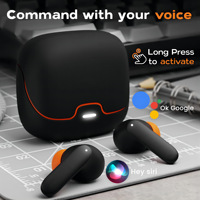 Wireless Bluetooth Skin Texture Surface Earphones Dual Mic ENC Noise Reduction In-ear Low Delay Earbuds Support Google Assistant