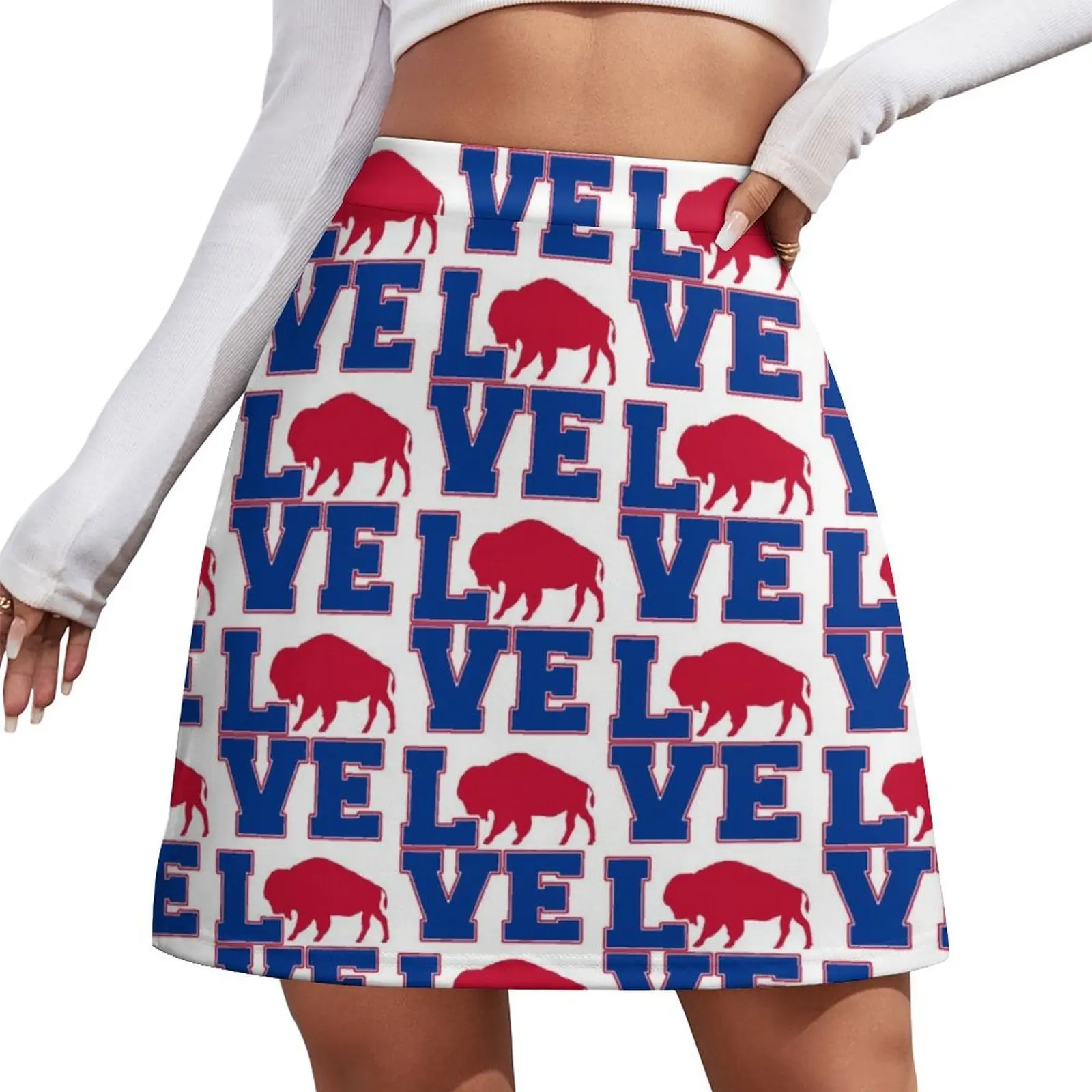

Buffalo LOVE Mini Skirt korean summer clothes skirts for woman new in clothes korean skirt