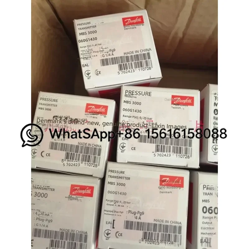 MBS3000 Danfoss Pressure Sensor 060G1430 Industrial Transmitter 4-20mA Output High Precision Hydraulic Air Compressor Gauge